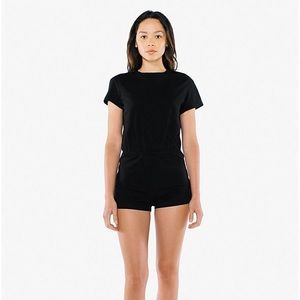 4/$28 ❤️ AA black tshirt romper